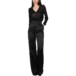 SATIN FLARED PANTS