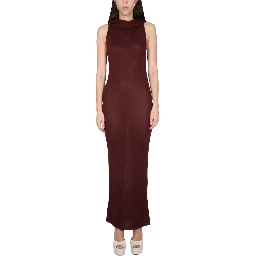 VISCOSE HOODED DRESS