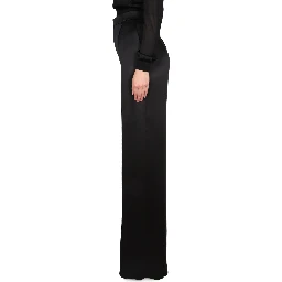SATIN FLARED PANTS