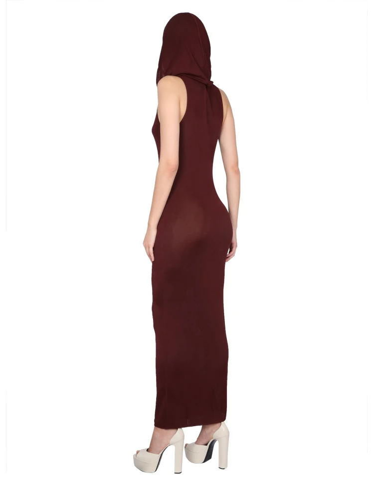 VISCOSE HOODED DRESS alternative