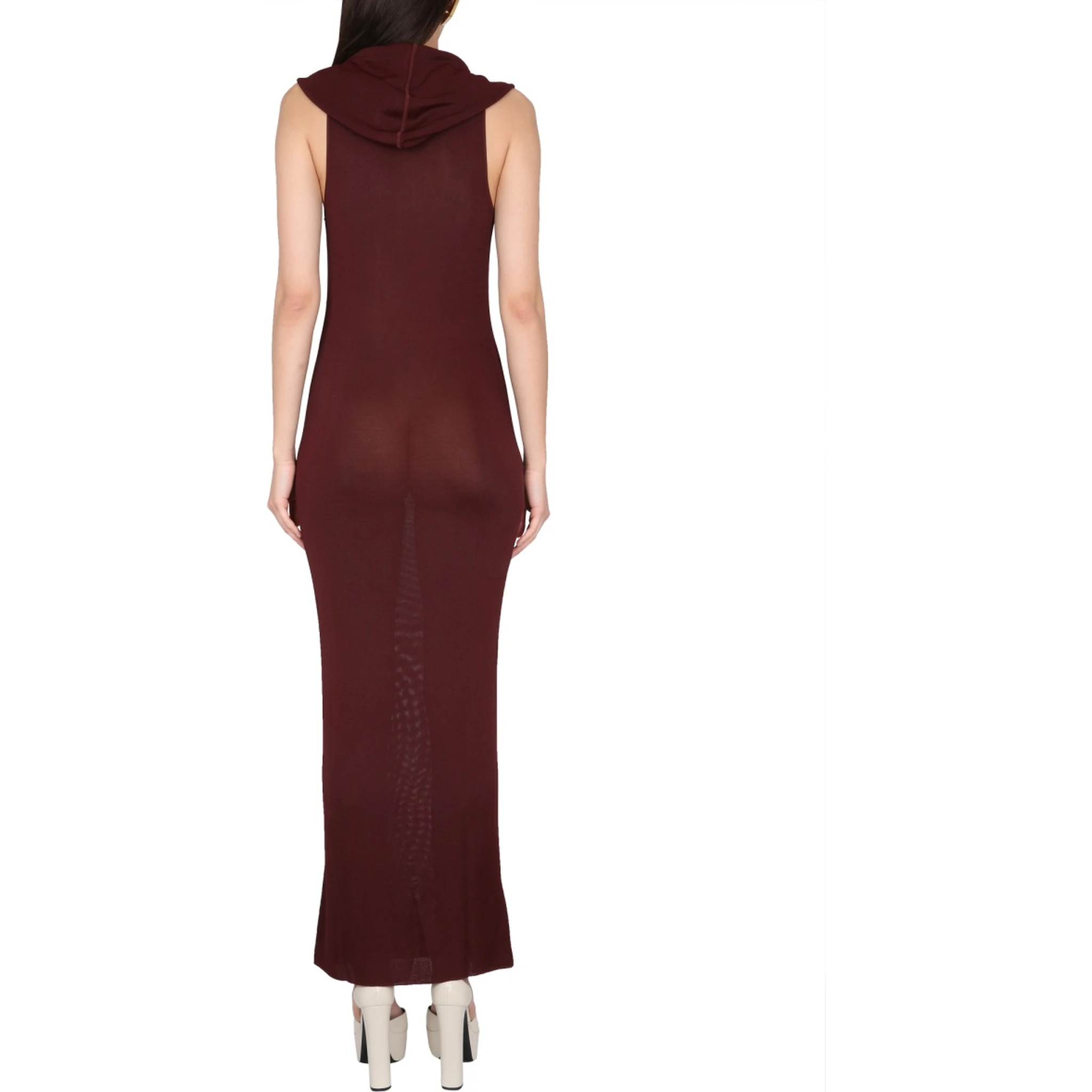 VISCOSE HOODED DRESS