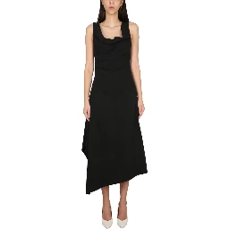 ASYMMETRICAL MIDI DRESS