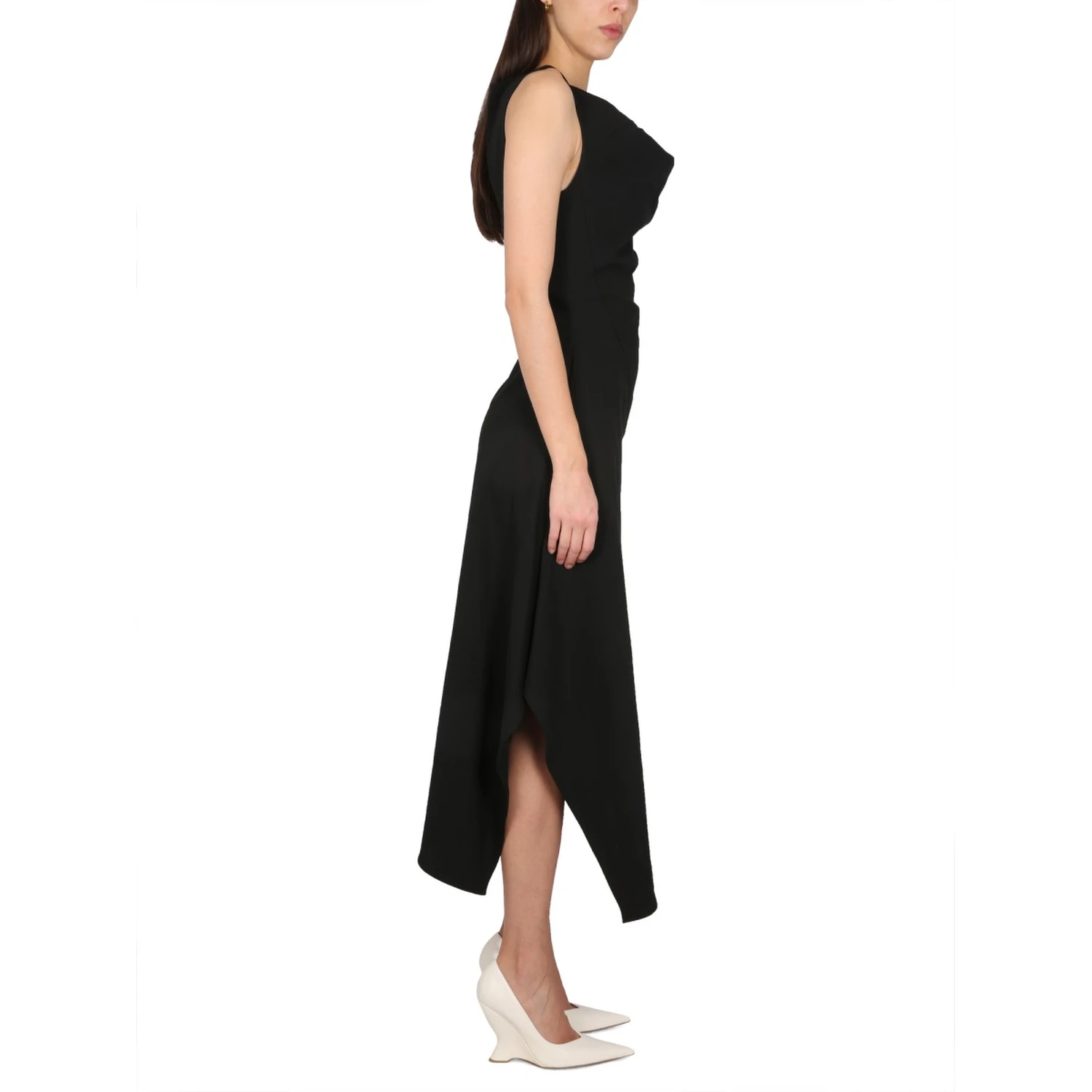 ASYMMETRICAL MIDI DRESS