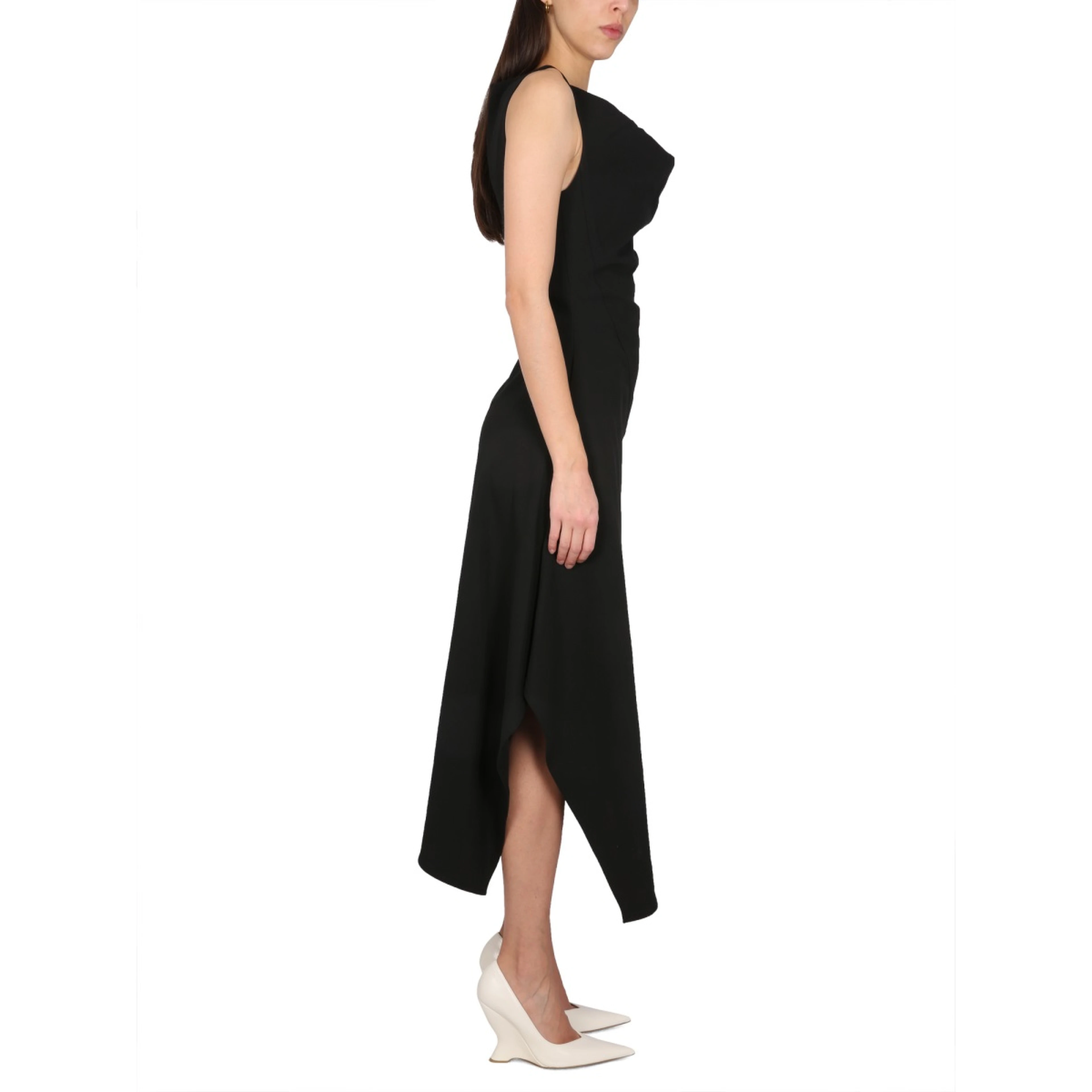 ASYMMETRICAL MIDI DRESS