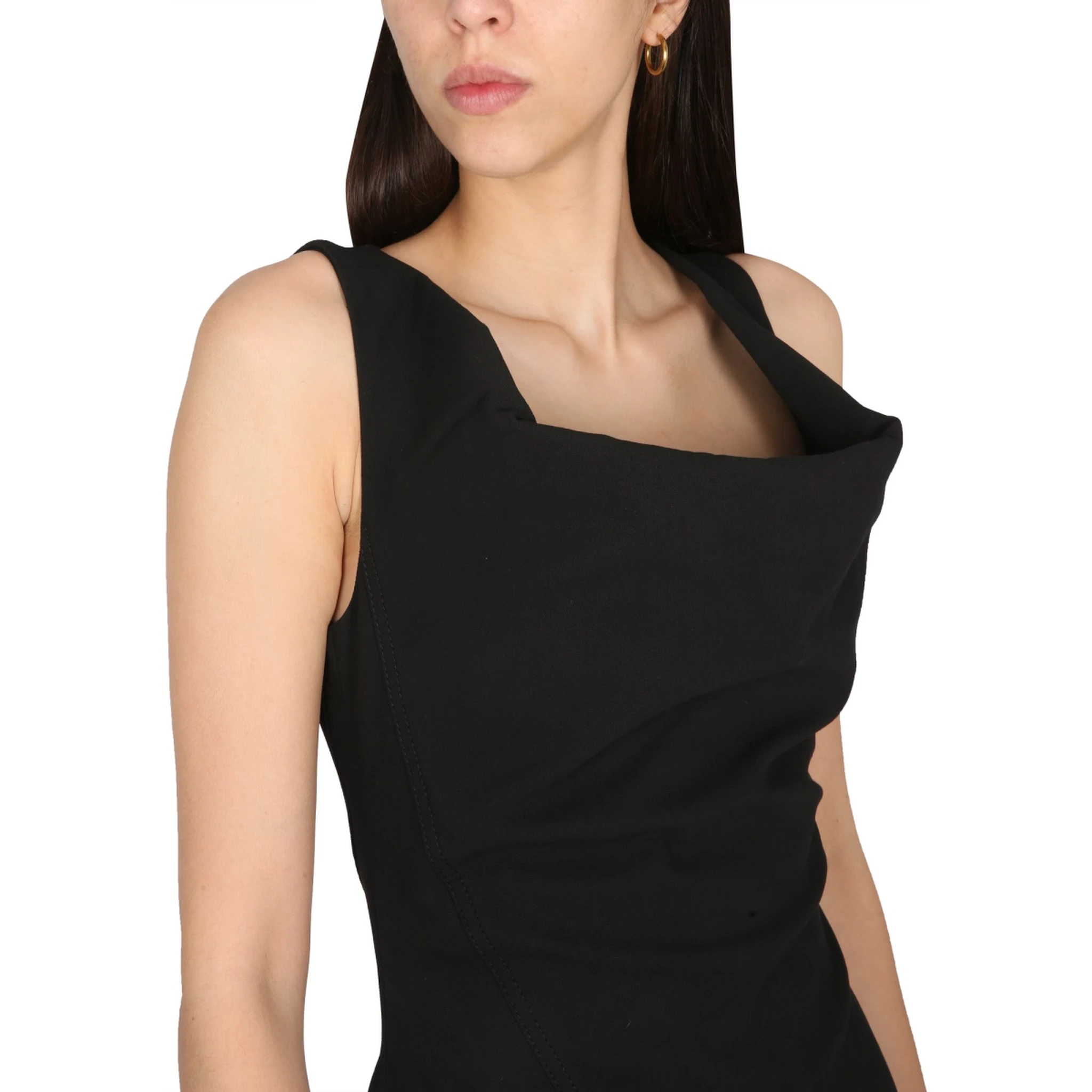 ASYMMETRICAL MIDI DRESS