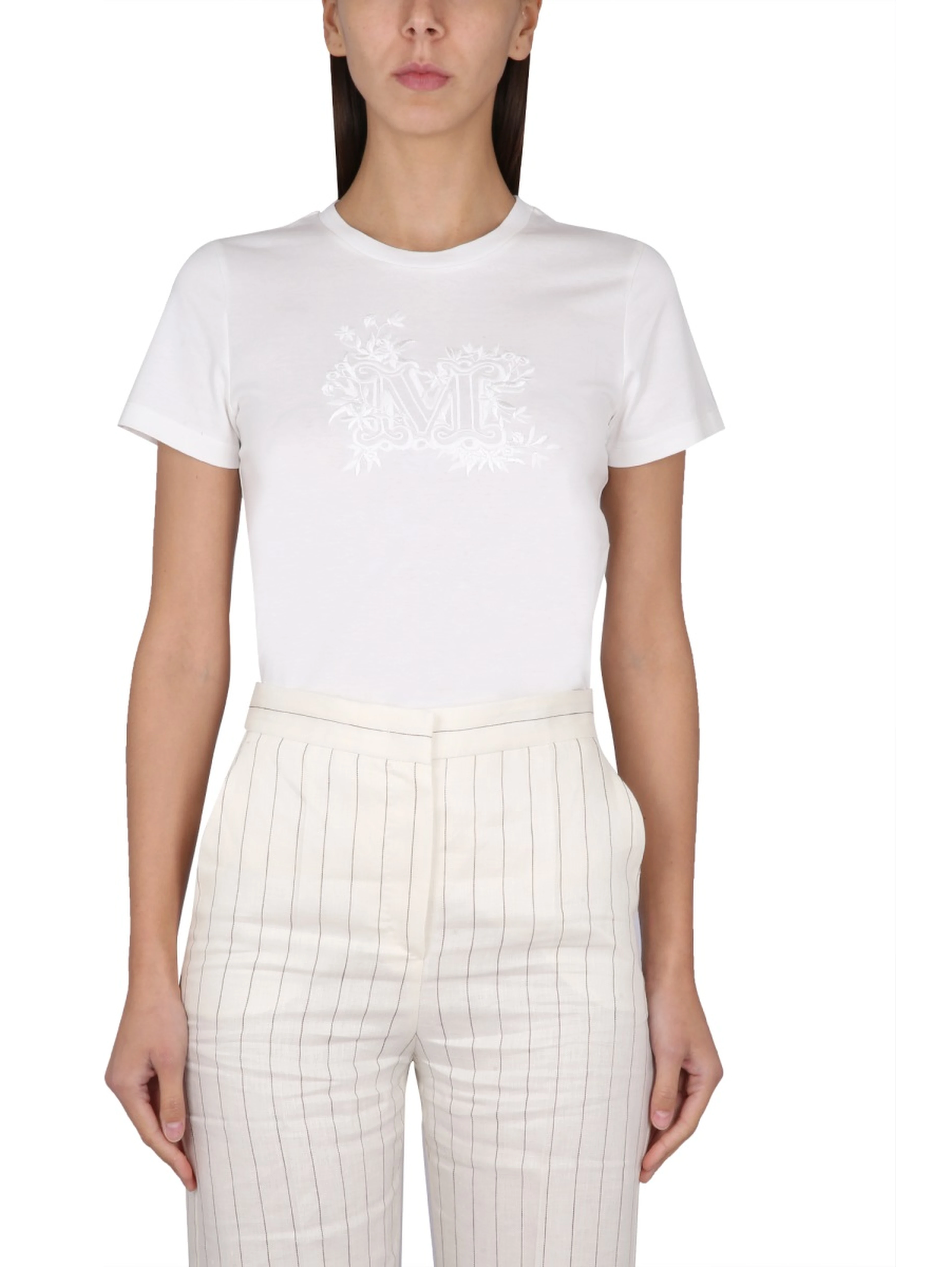 T-SHIRT WITH LOGO EMBROIDERY