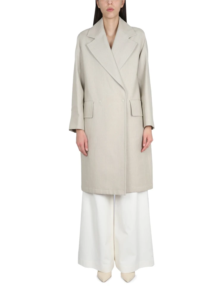 LINEN AND JERSEY DUSTER