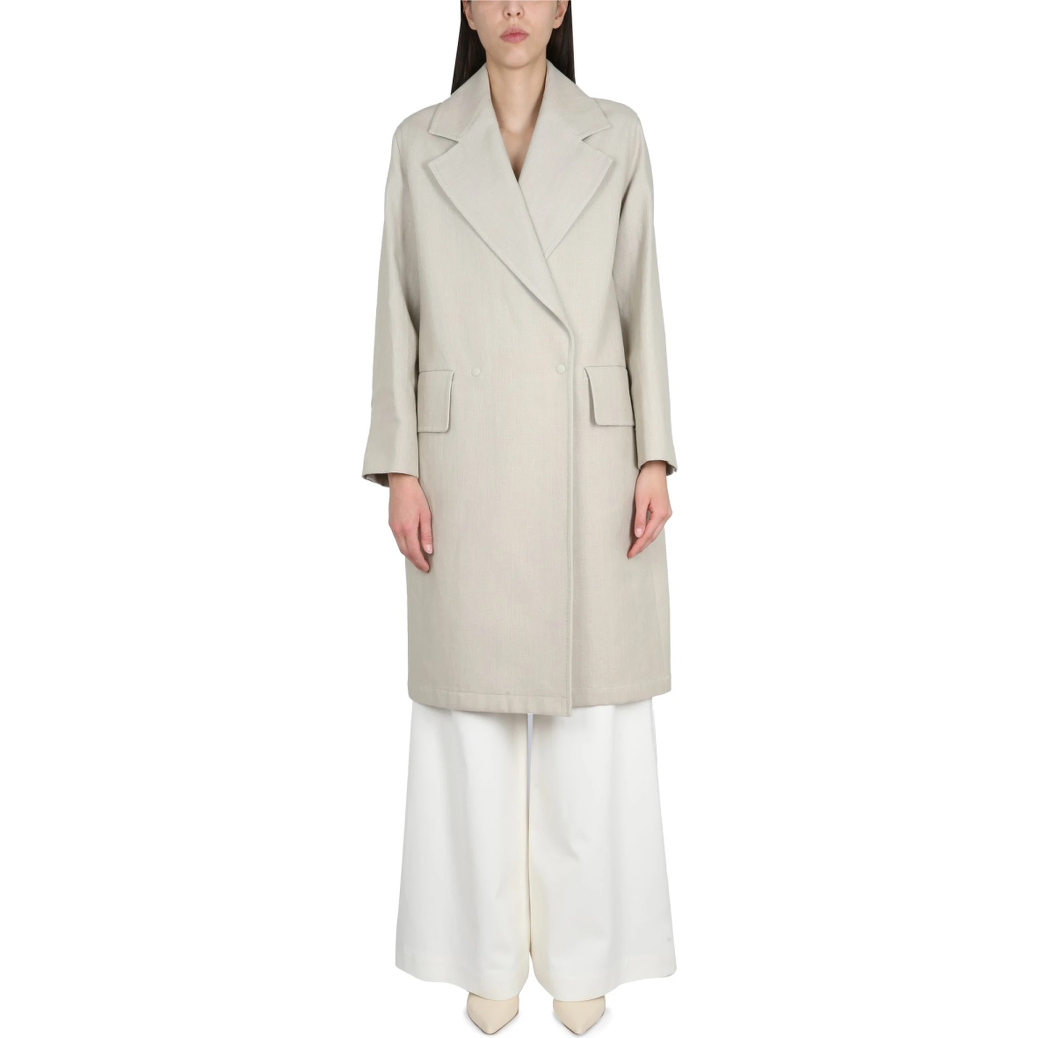LINEN AND JERSEY DUSTER