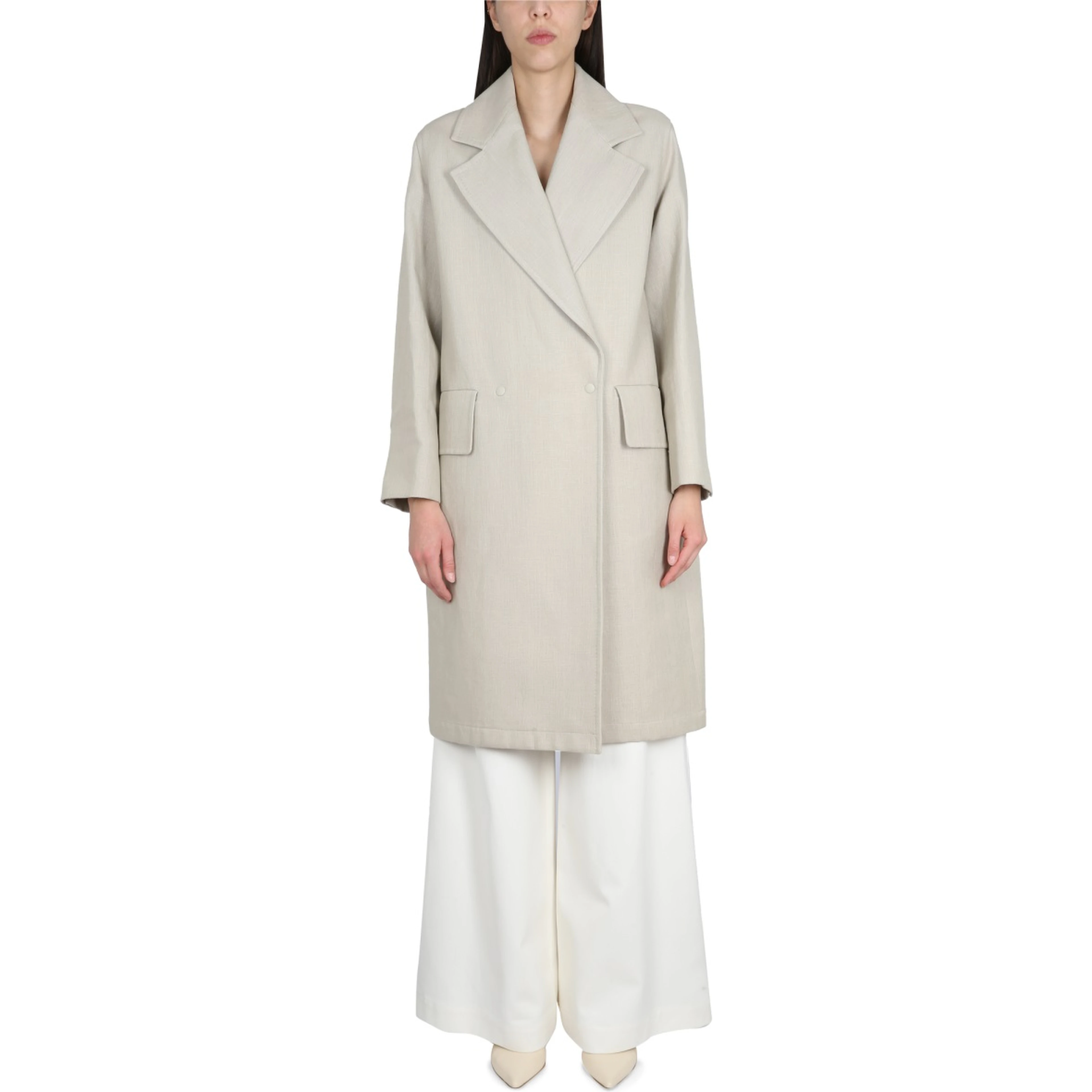 LINEN AND JERSEY DUSTER