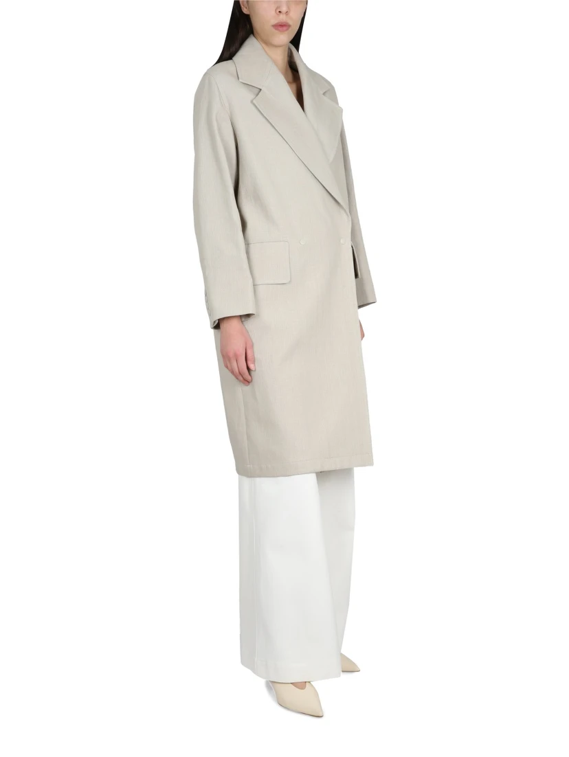LINEN AND JERSEY DUSTER