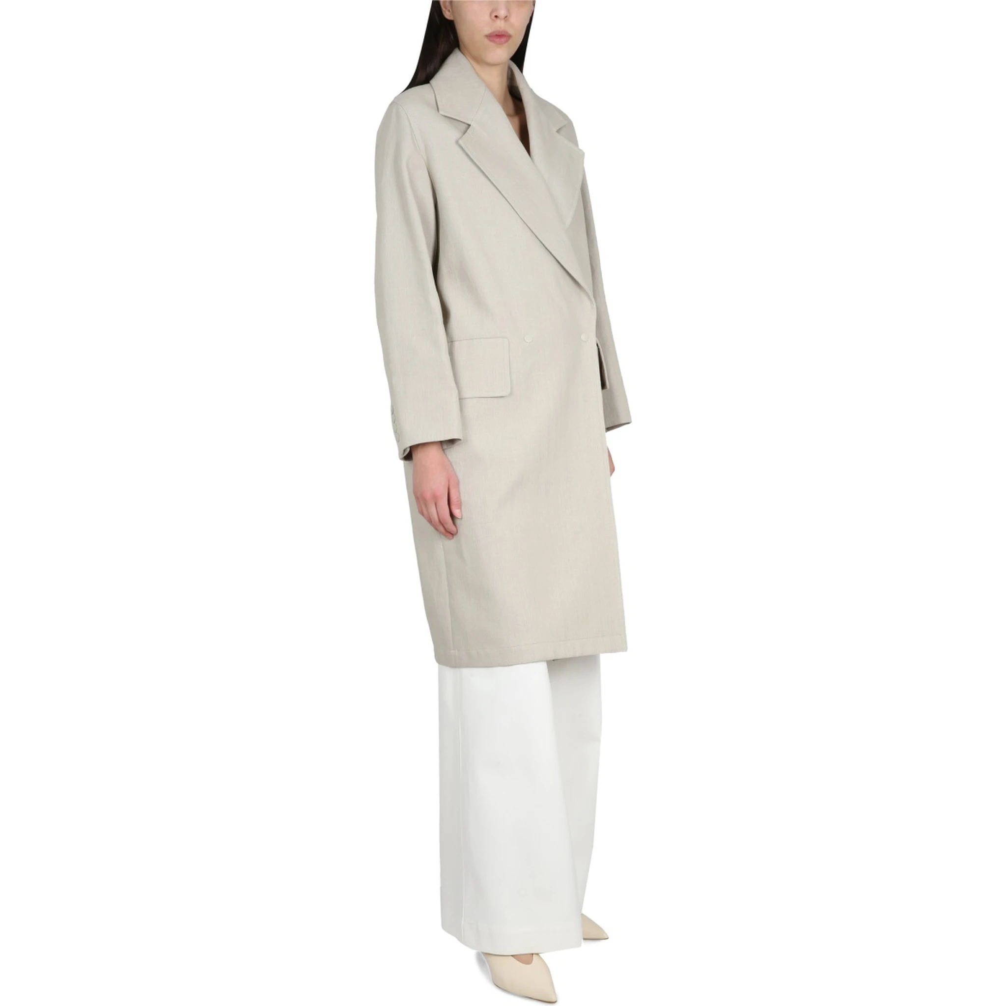 LINEN AND JERSEY DUSTER