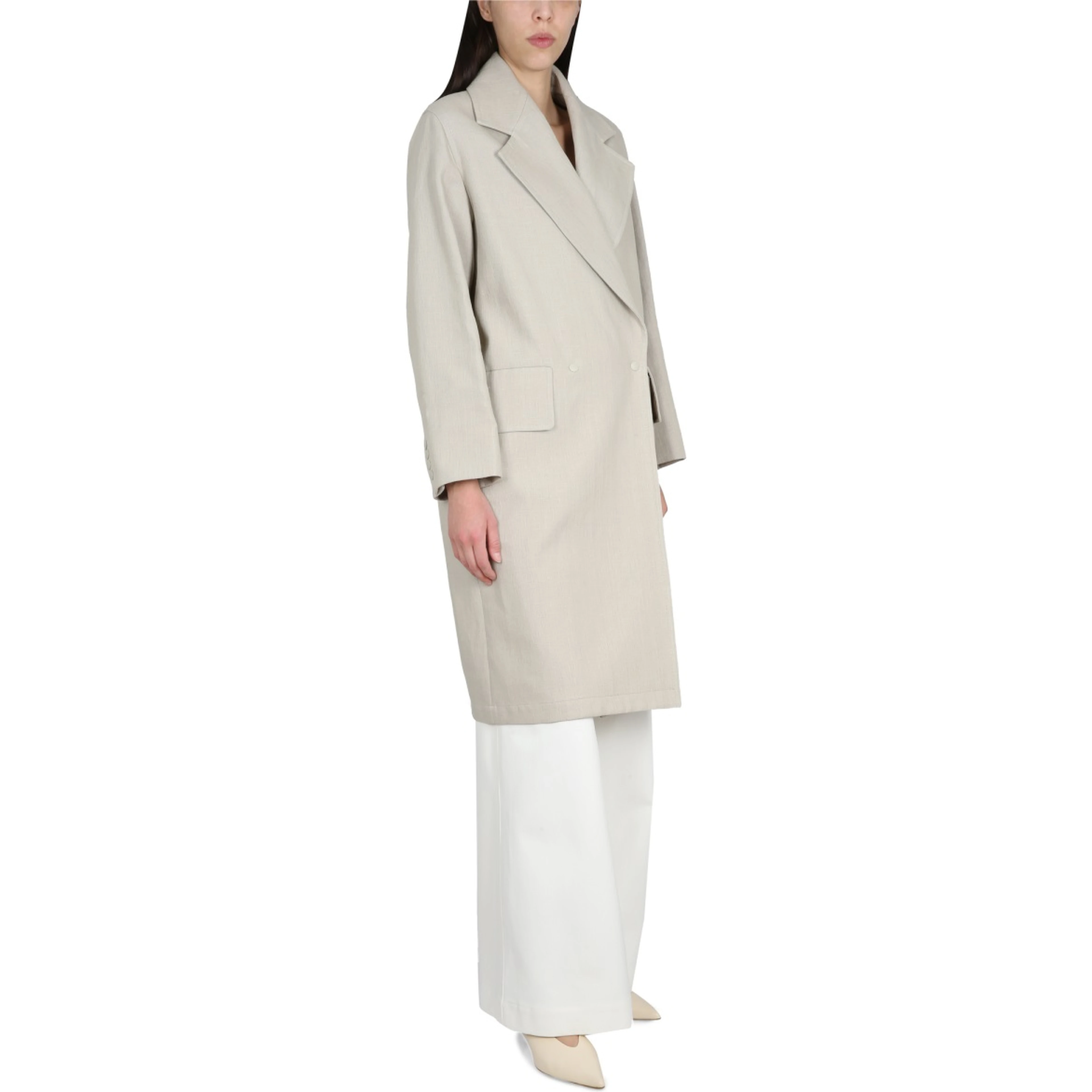 LINEN AND JERSEY DUSTER