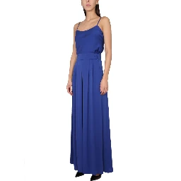 WIDE SILK TUXEDO PANTS
