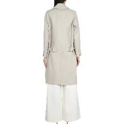 LINEN AND JERSEY DUSTER