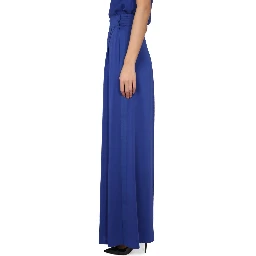 WIDE SILK TUXEDO PANTS