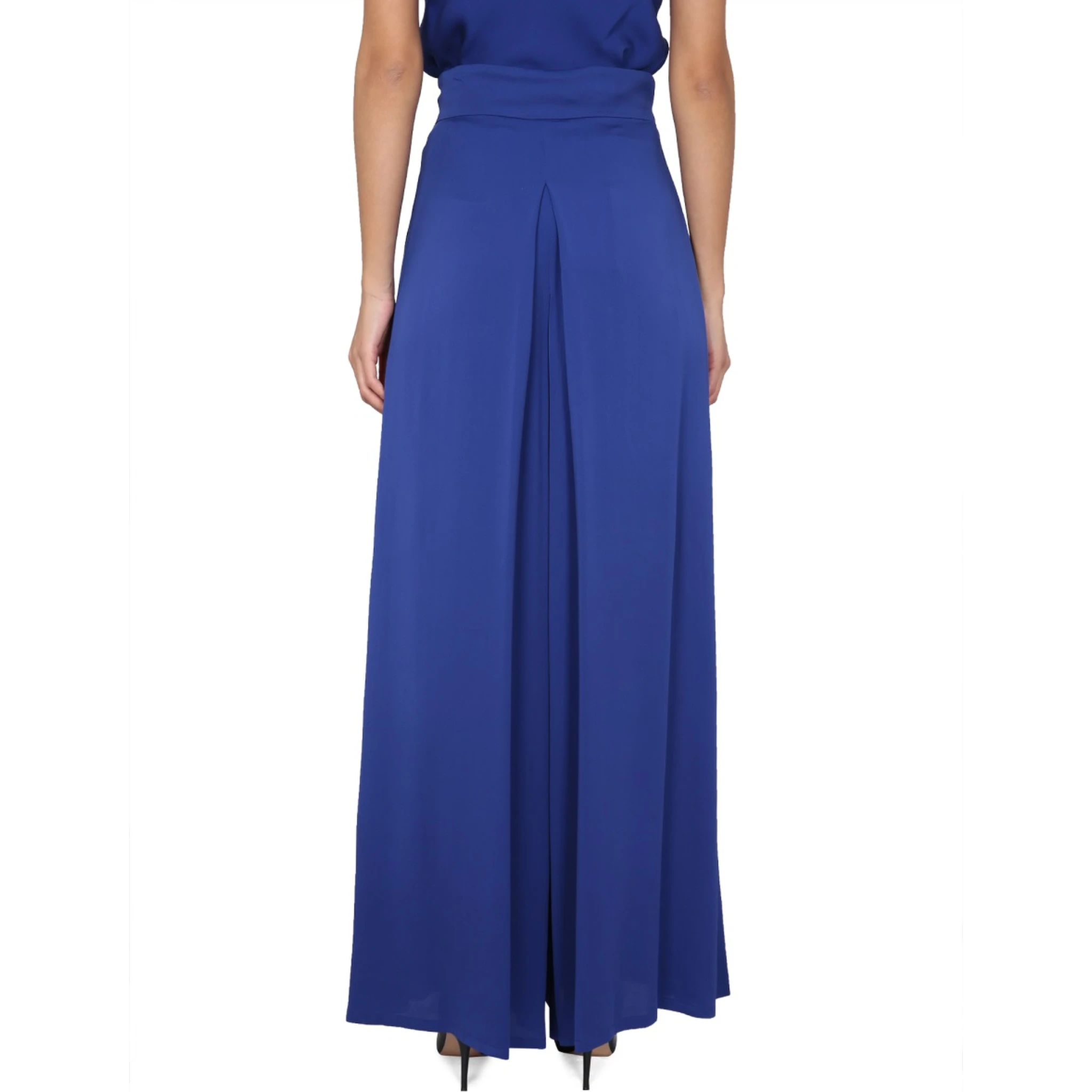 WIDE SILK TUXEDO PANTS
