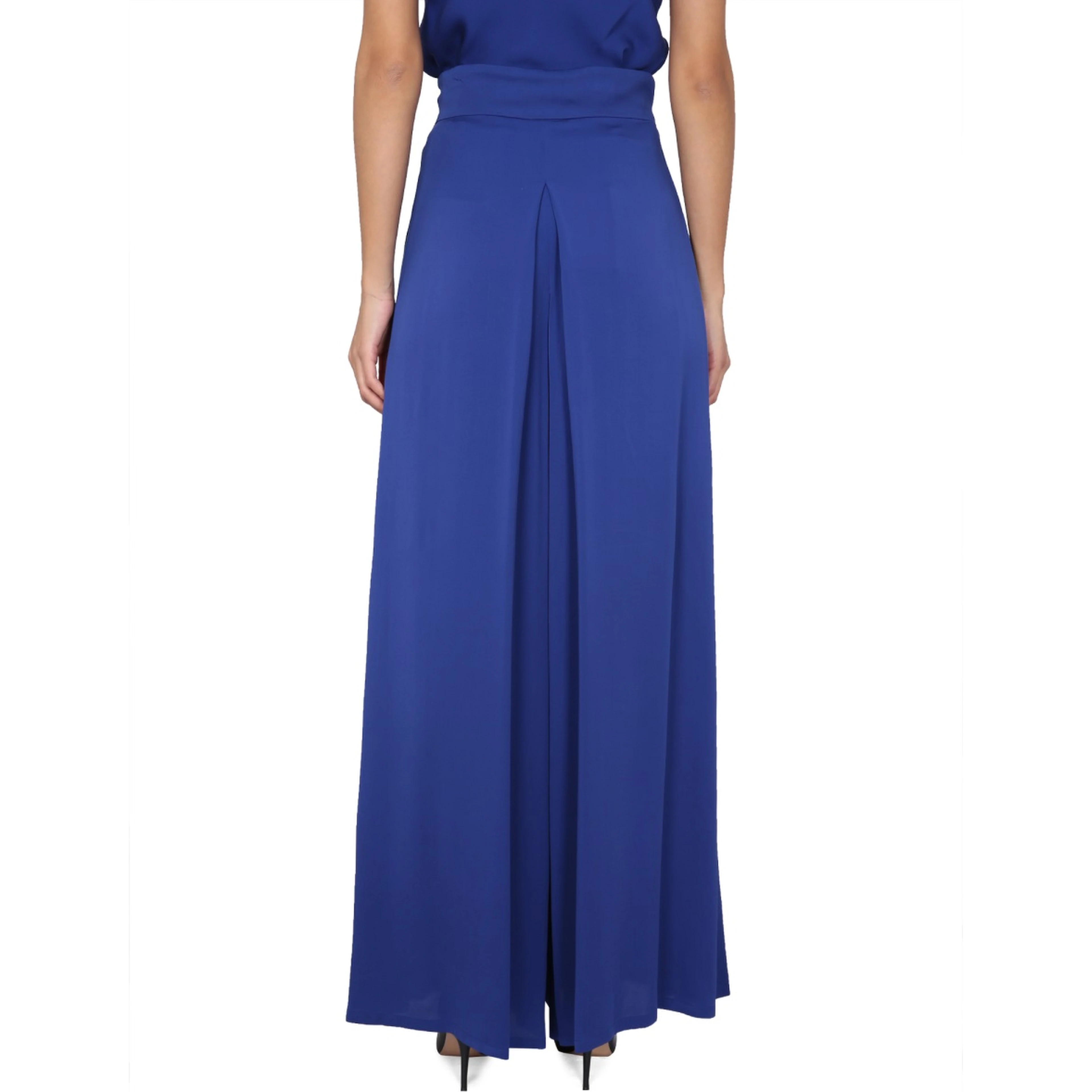 WIDE SILK TUXEDO PANTS