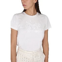 T-SHIRT WITH LOGO EMBROIDERY