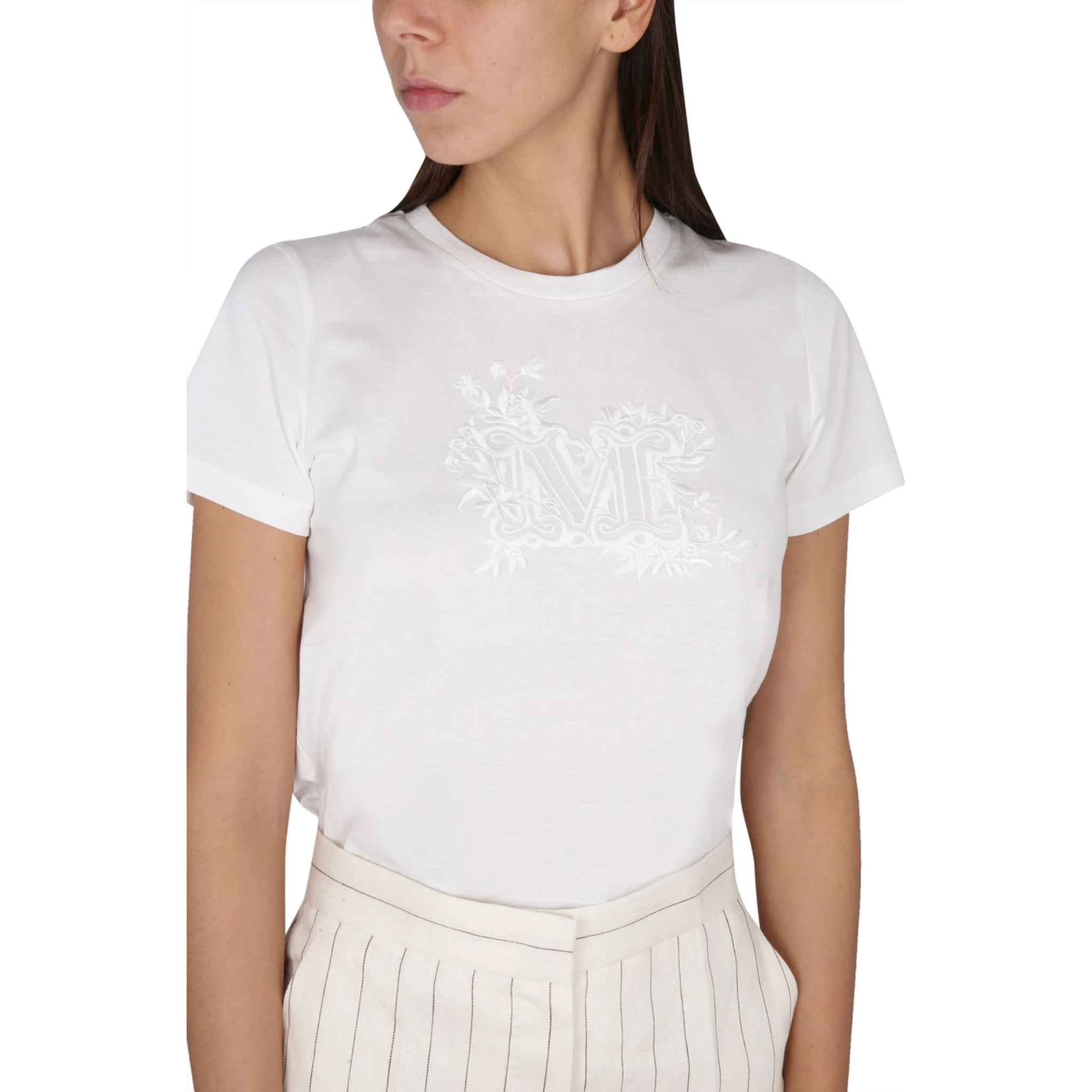 T-SHIRT WITH LOGO EMBROIDERY