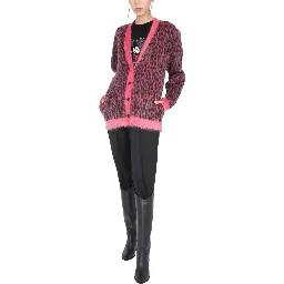 LEOPARD JACQUARD CARDIGAN