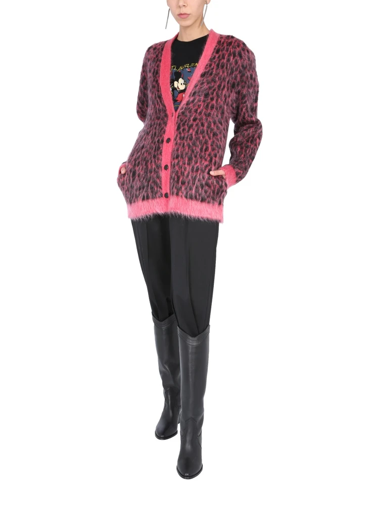 LEOPARD JACQUARD CARDIGAN alternative