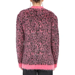 LEOPARD JACQUARD CARDIGAN