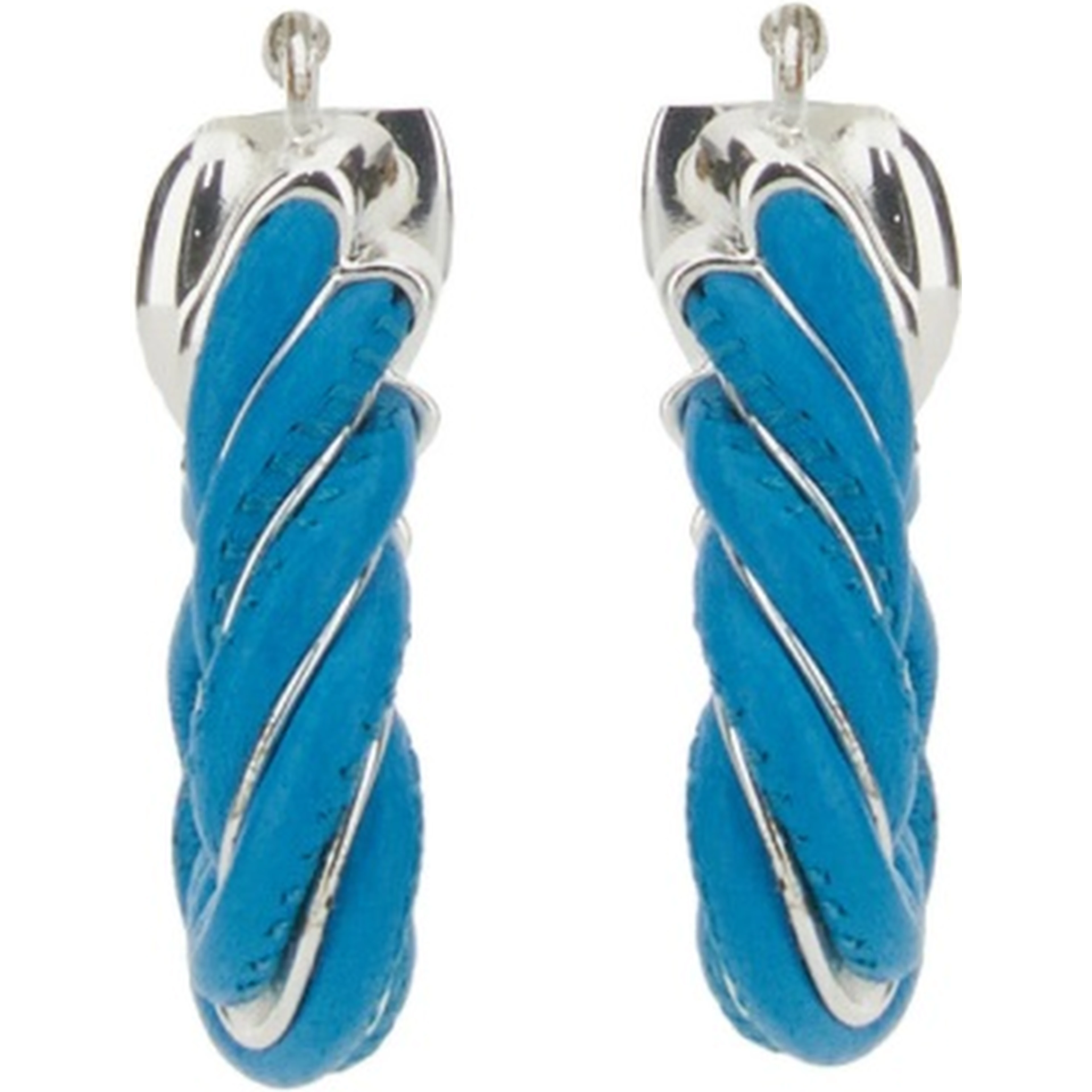 TRIANGULAR TWIST HOOP EARRINGS