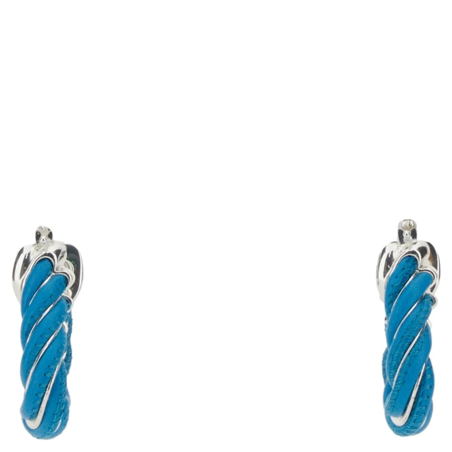 TRIANGULAR TWIST HOOP EARRINGS