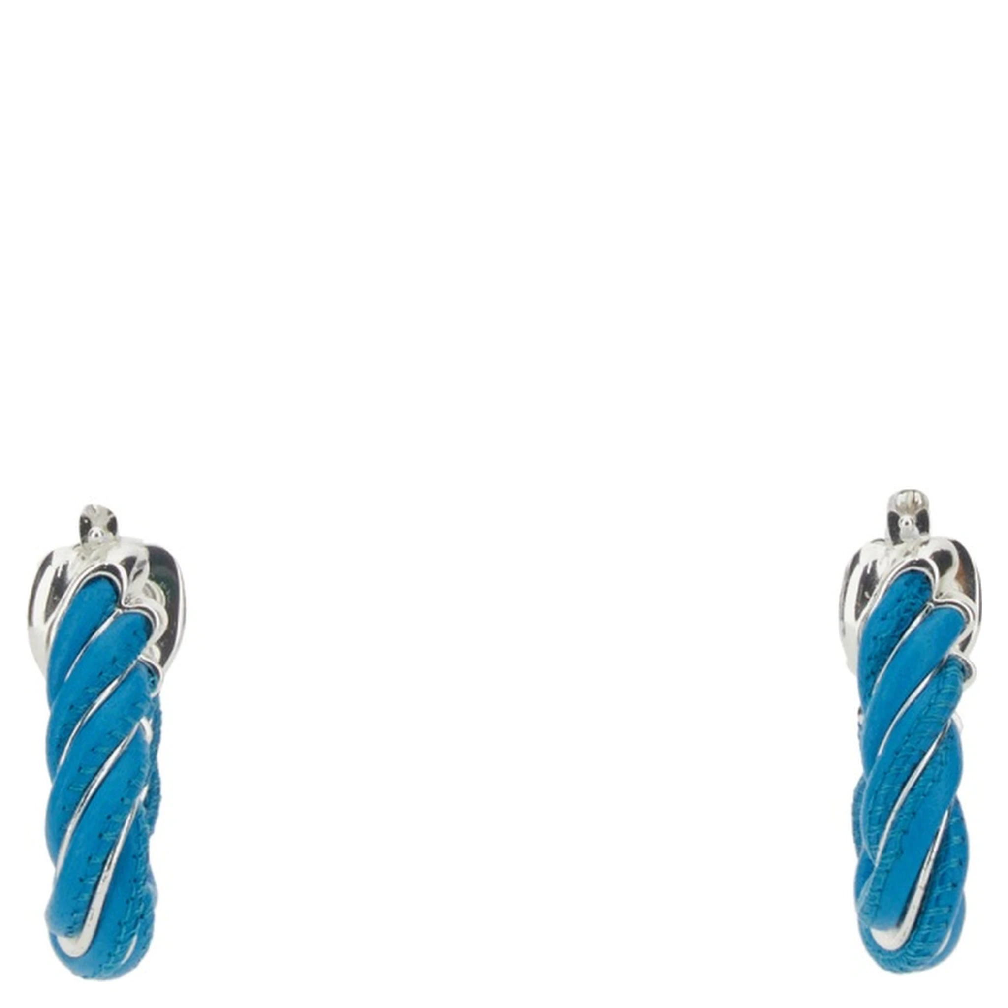 TRIANGULAR TWIST HOOP EARRINGS