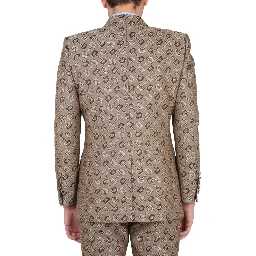MAXI CLAMP PATTERN COTTON JACKET