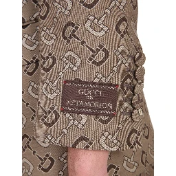 MAXI CLAMP PATTERN COTTON JACKET
