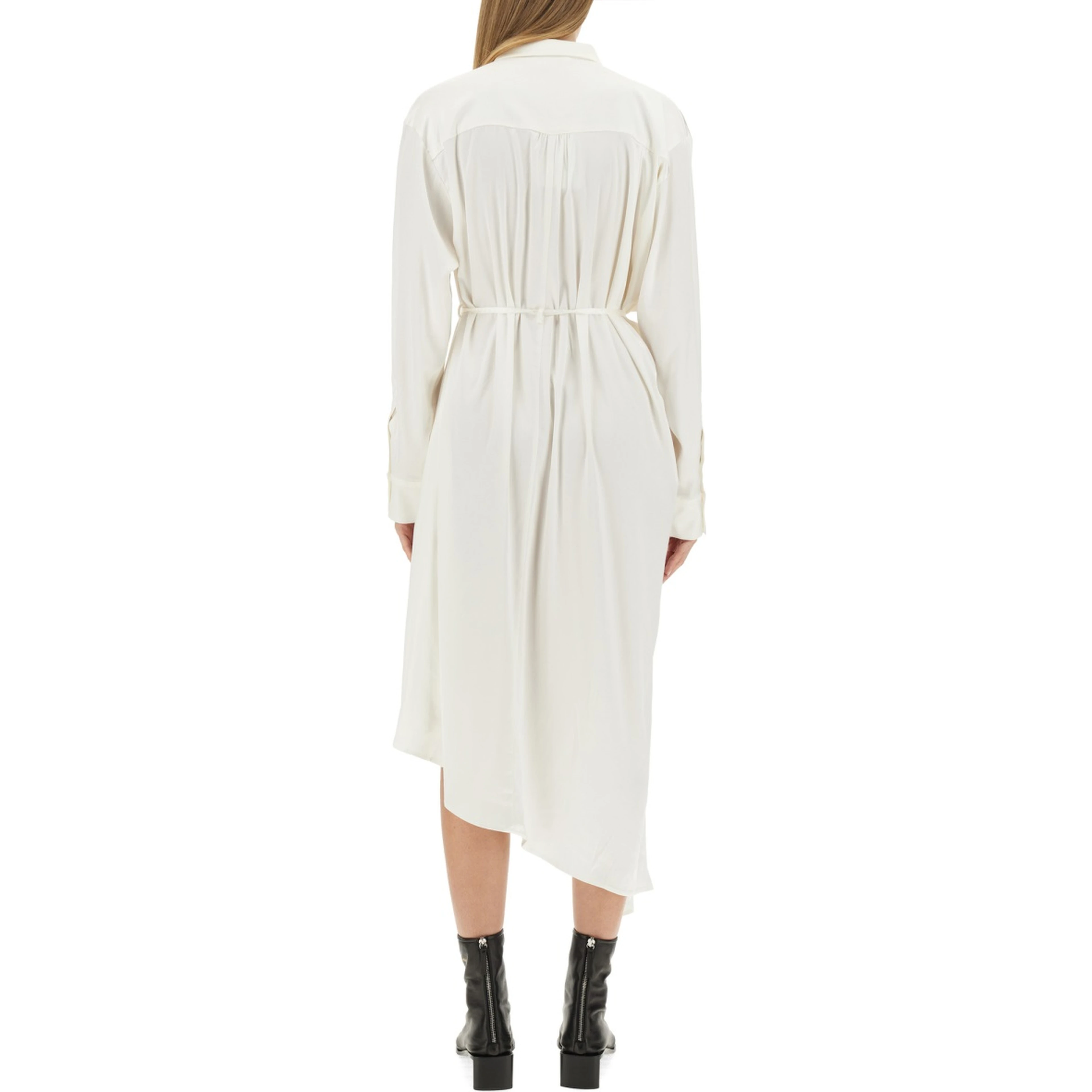 SATIN CHEMISIER DRESS