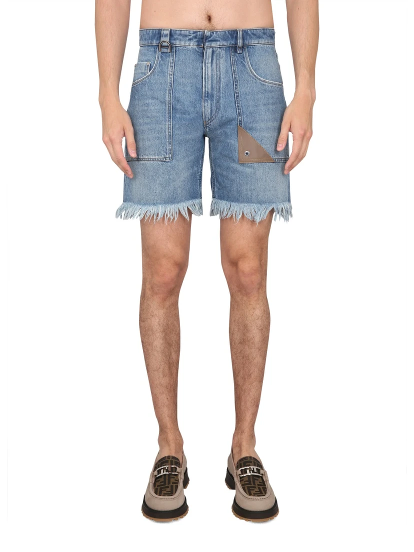 DENIM BERMUDA SHORTS