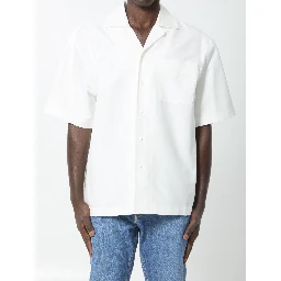 Compact cotton canvas shirt