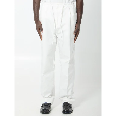 Compact cotton canvas trousers