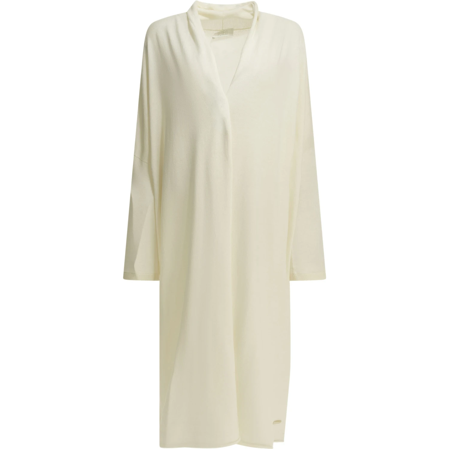 Cotton and cashmere long cardigan