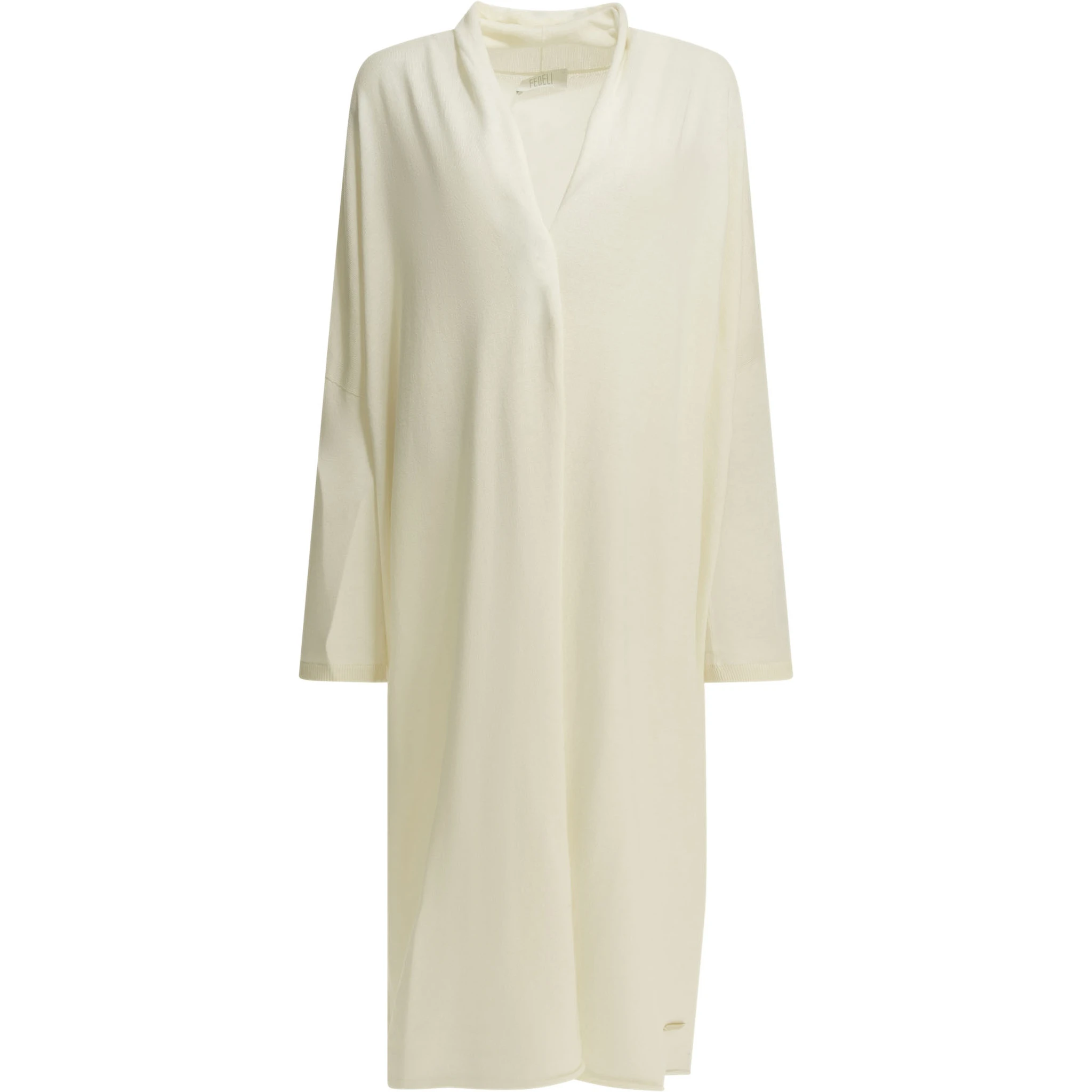 Cotton and cashmere long cardigan