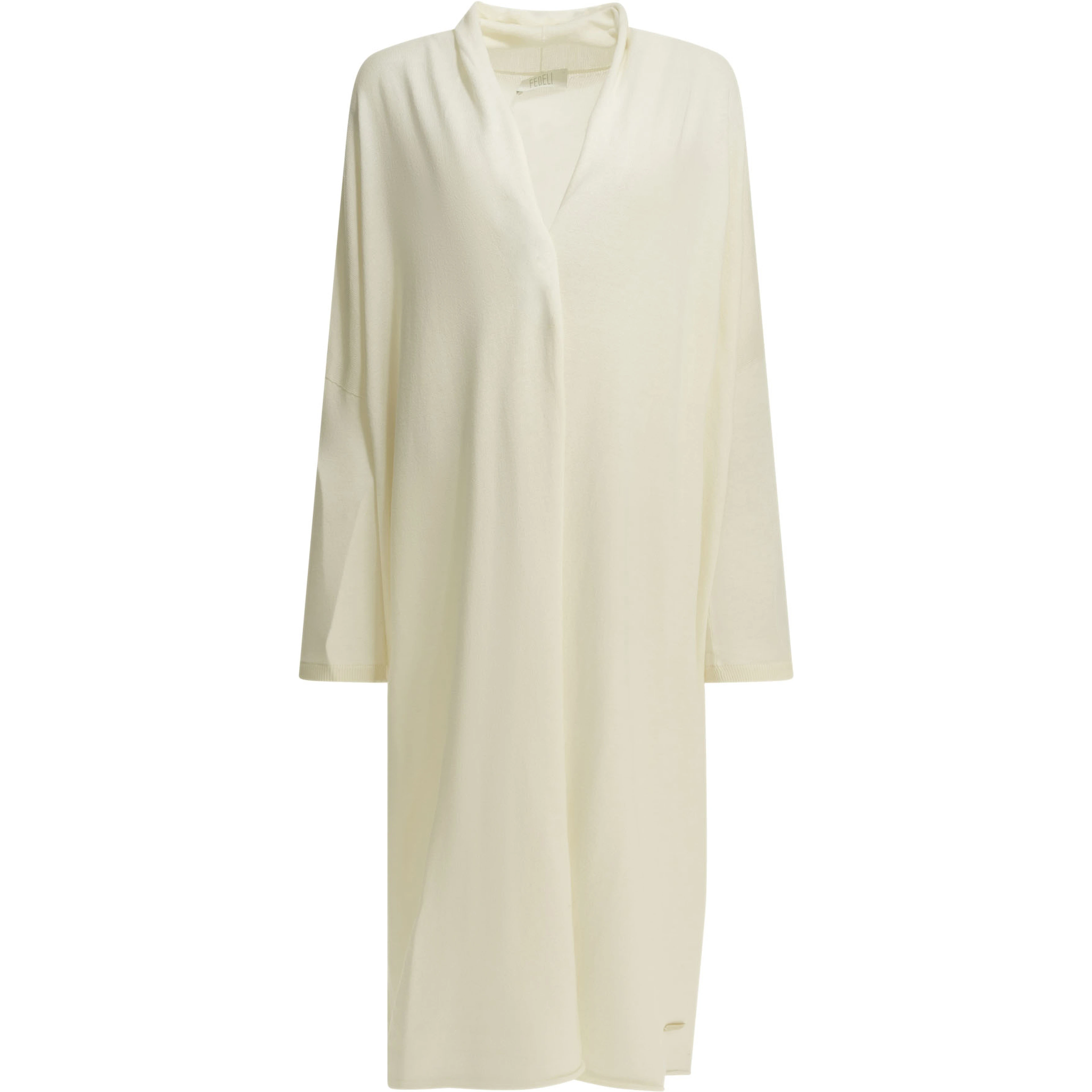 Cotton and cashmere long cardigan