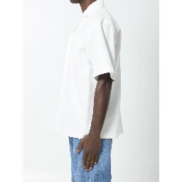 Compact cotton canvas shirt