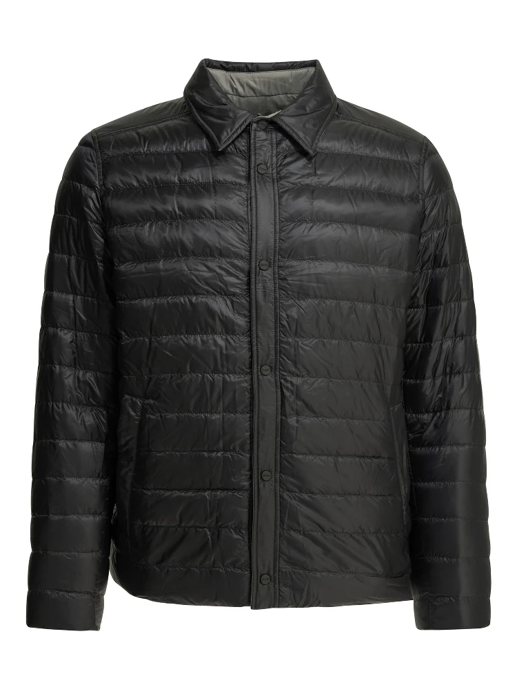 Reversible short down jacket
