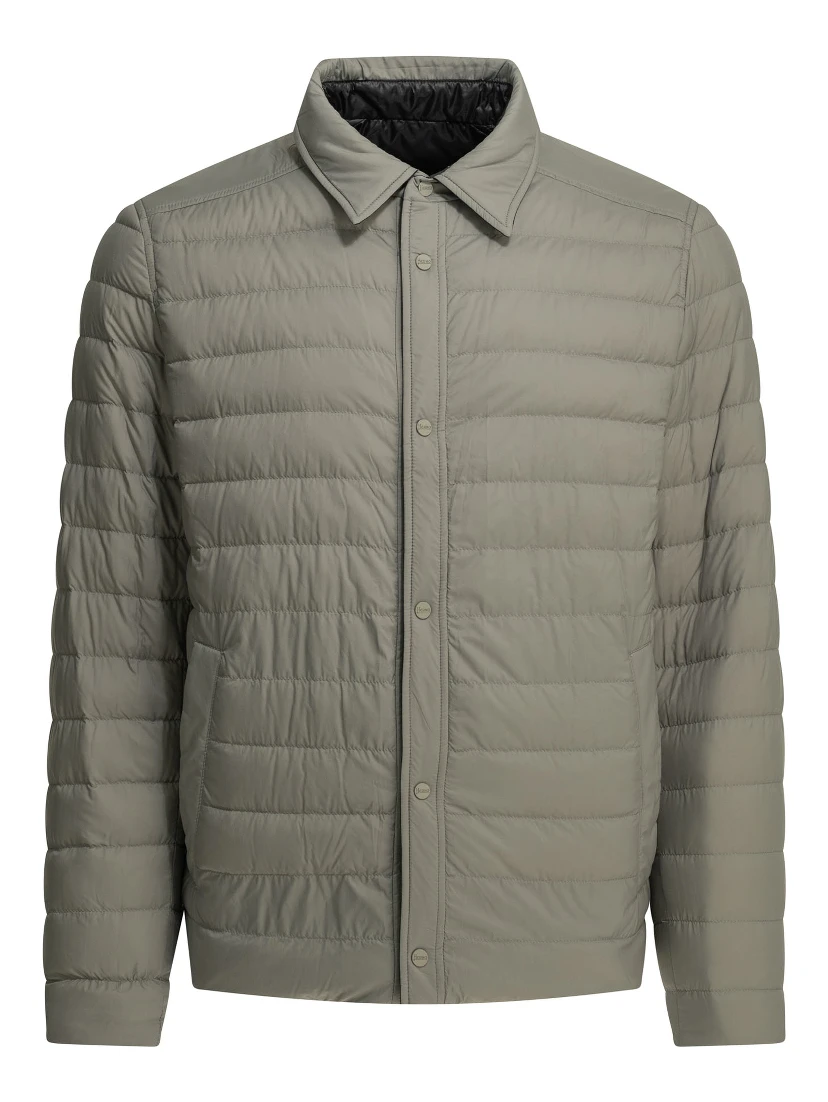 Reversible short down jacket