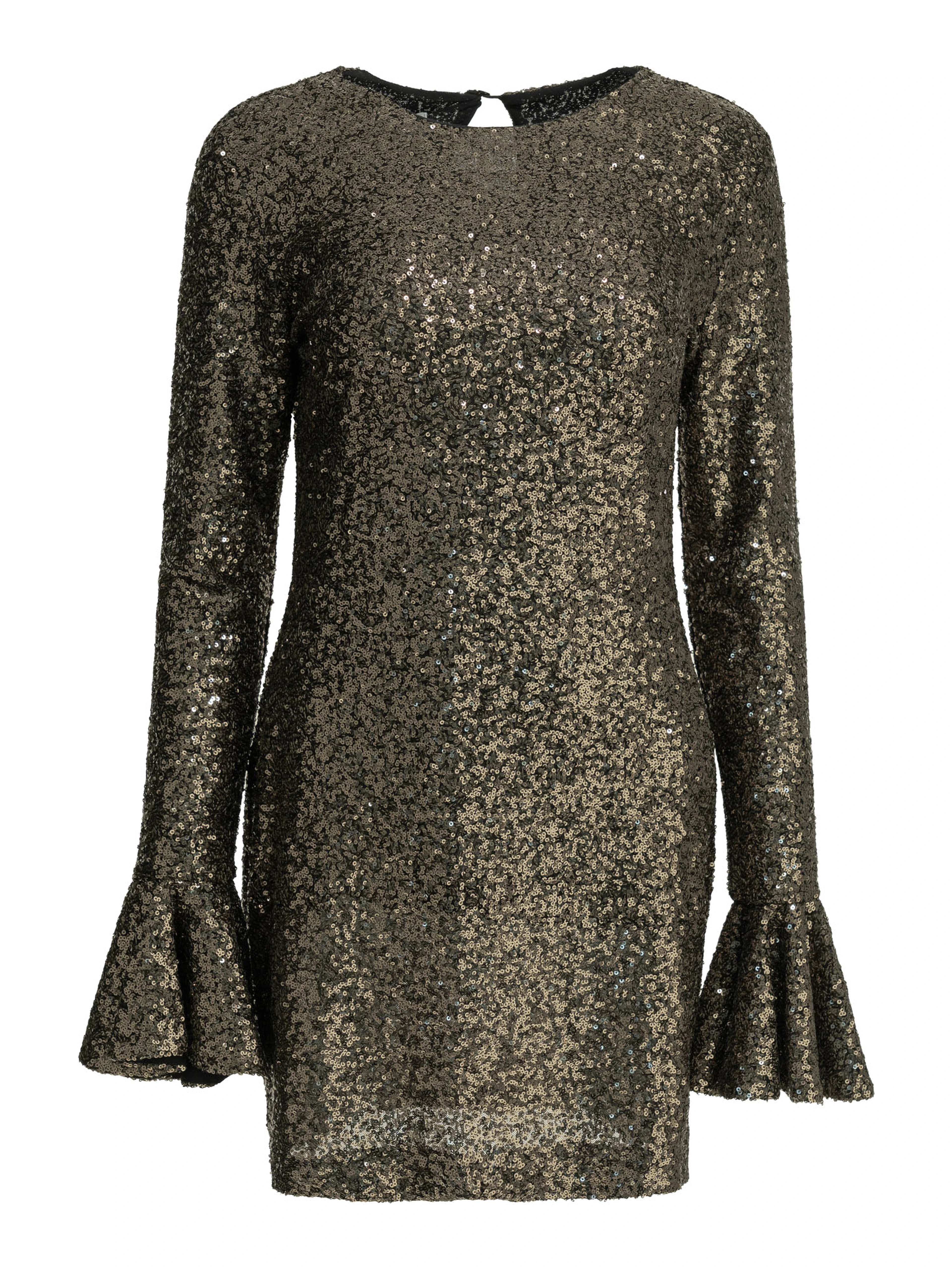 Short dress with sequins