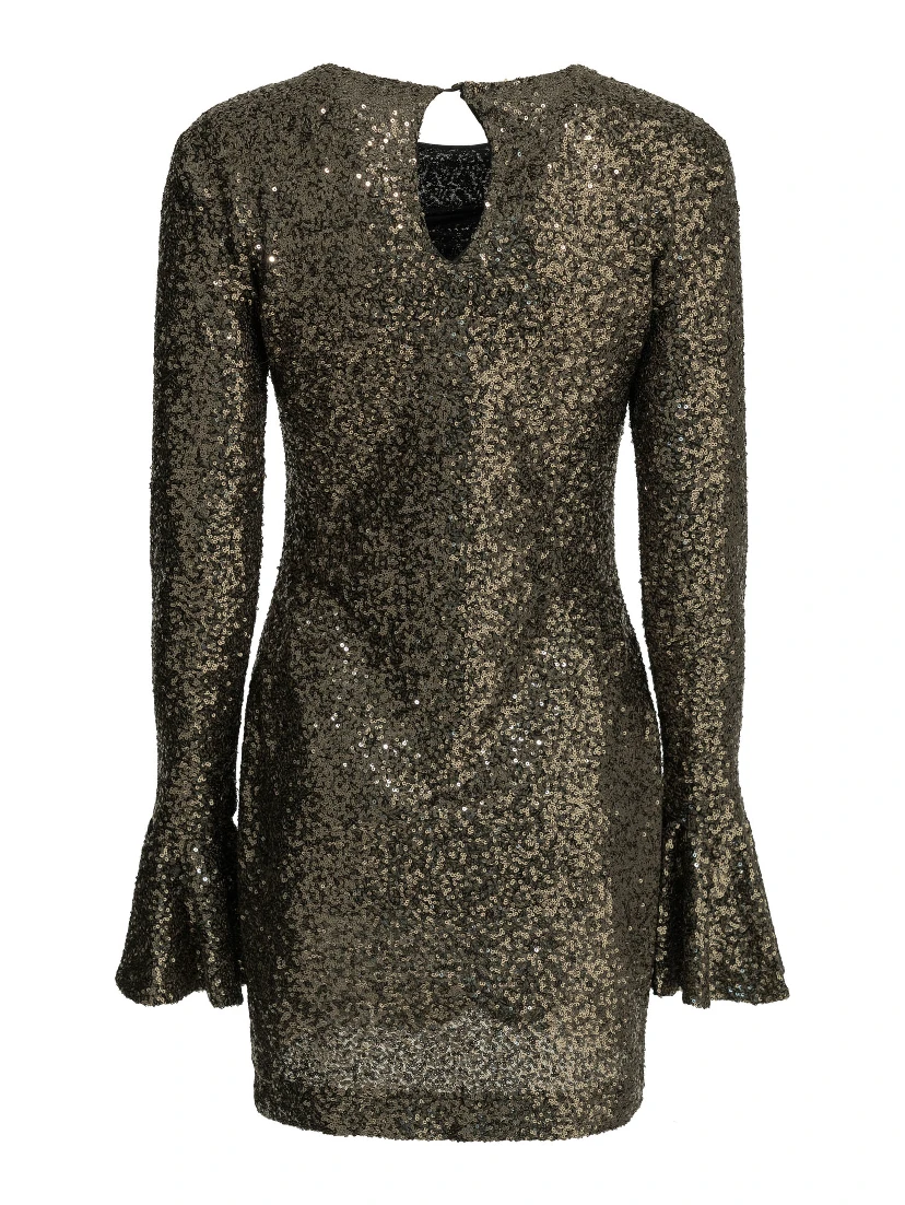 Short dress with sequins