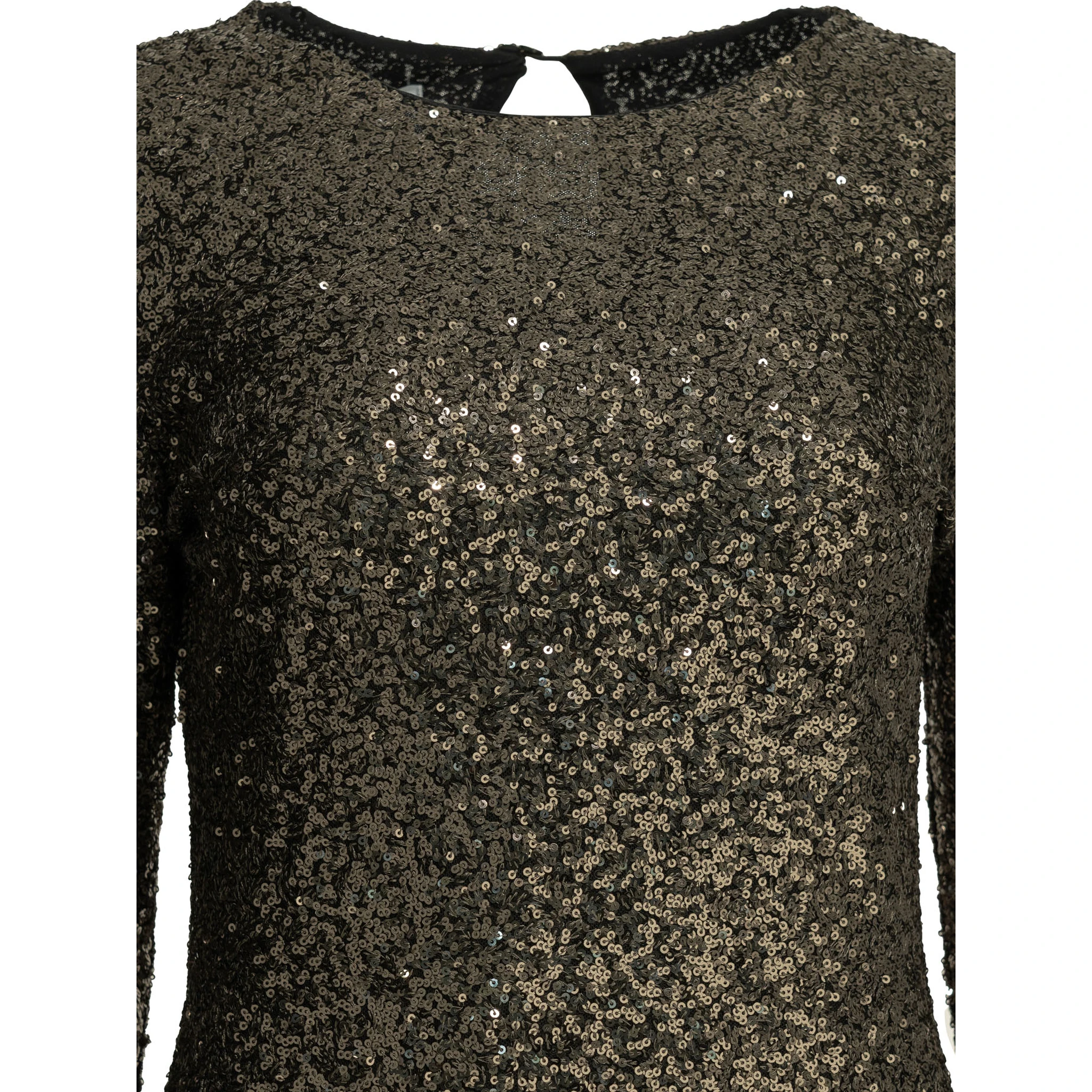 Short dress with sequins