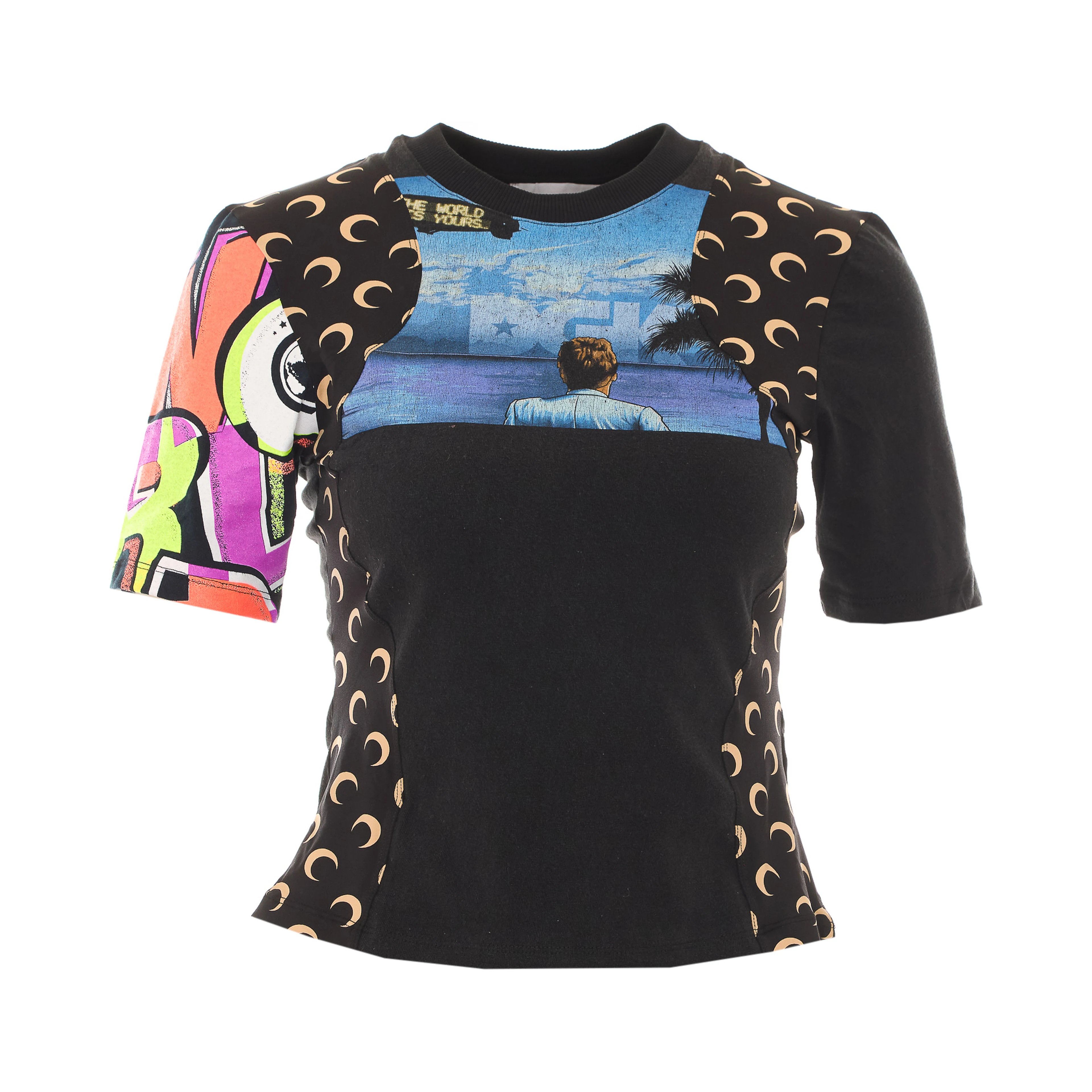 MARINE SERRE T-shirts and Polos Black
