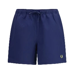 Blue Recycled Polyester Shorts