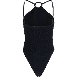 Black Polyamide One-Piece Swimsuit
