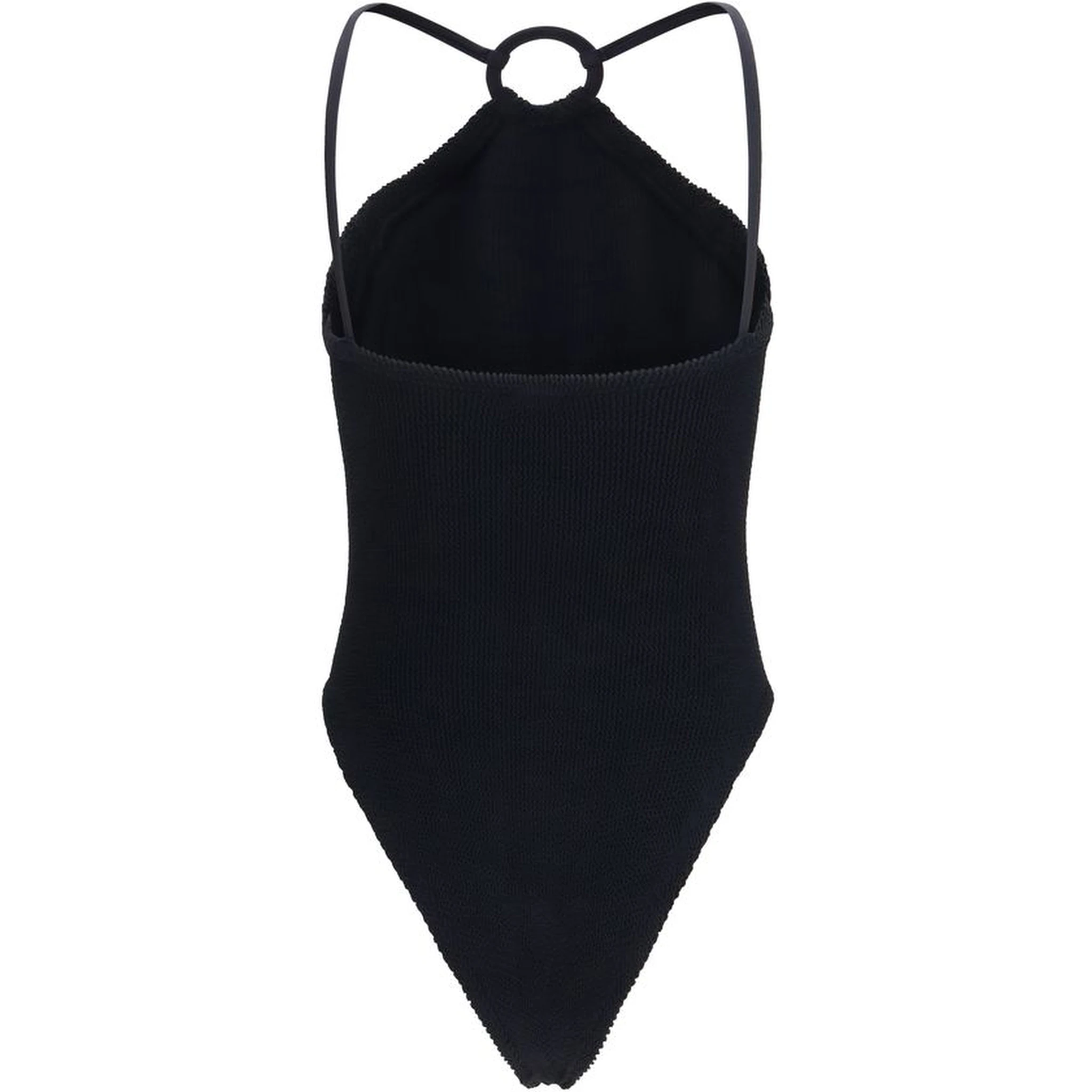 Black Polyamide One-Piece Swimsuit