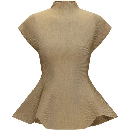 Beige Viscose Blouse