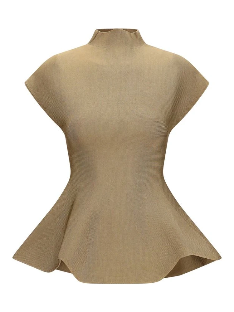 Beige Viscose Blouse